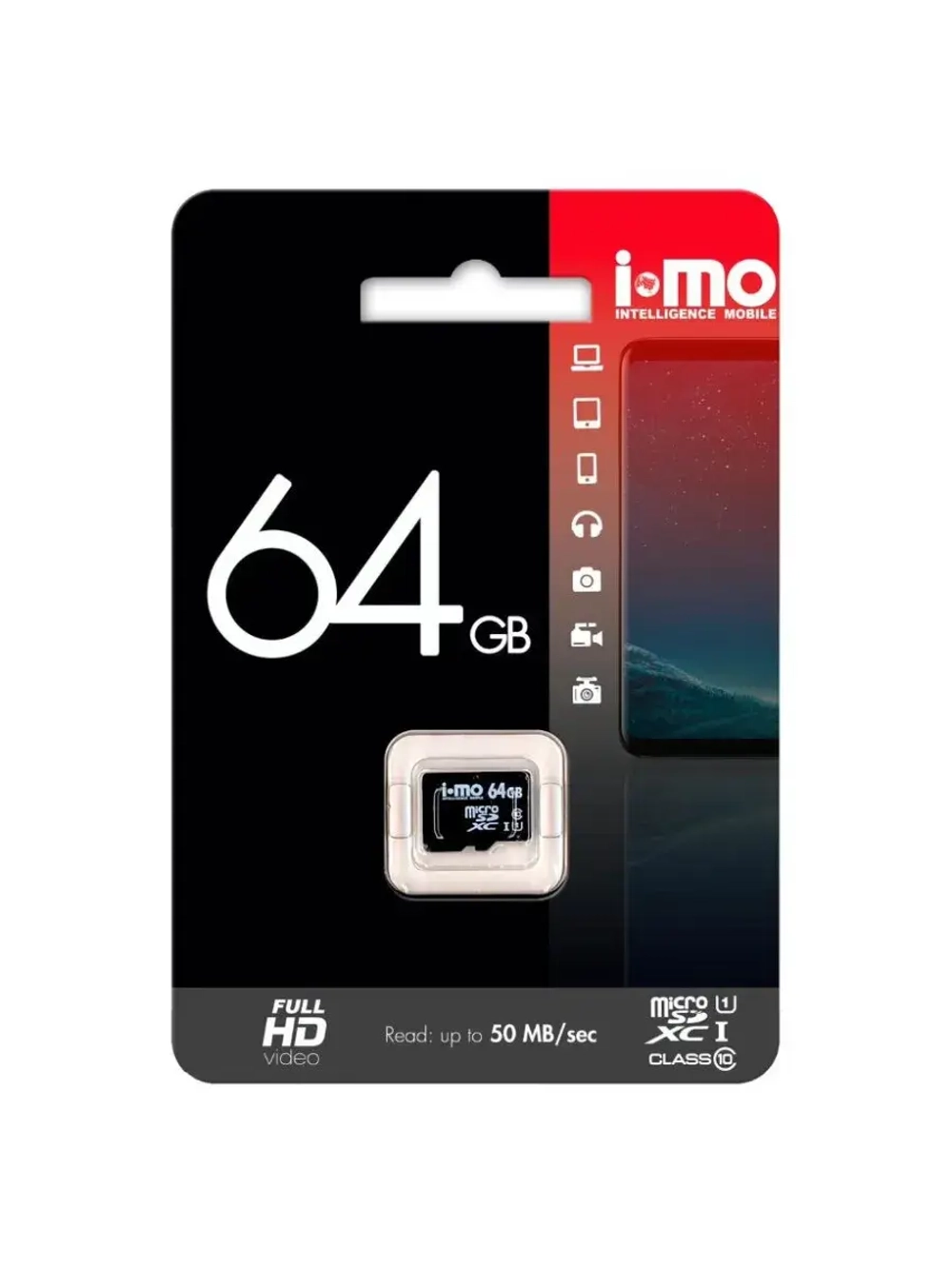 Карта памяти IM64GBSD-00 microSDHC 64 ГБ