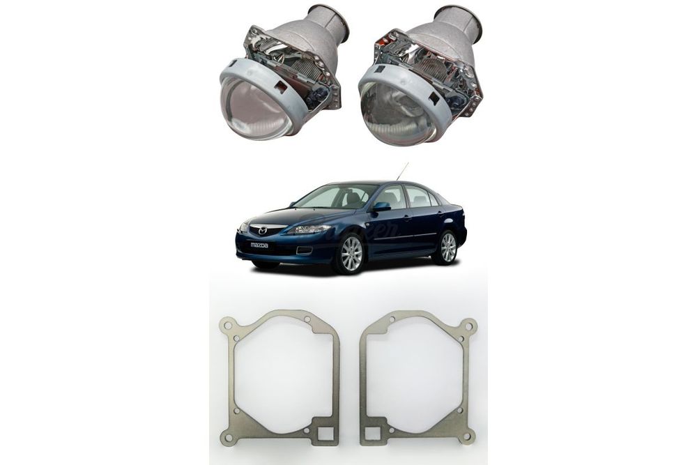 Готовый комплект для замены штатных линз Mazda 6 GG 2002-2008 Тип №1