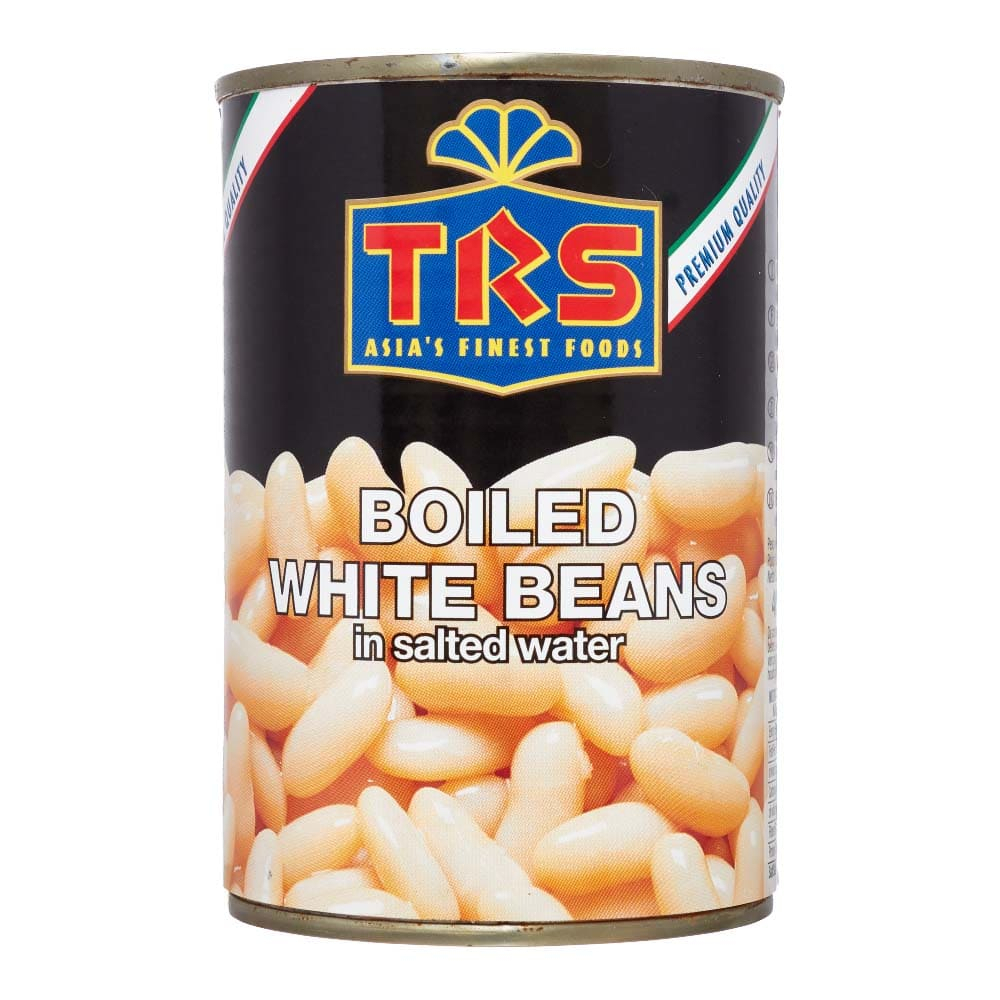 TRS Canned Boiled White Beans Консервированная белая фасоль 400г