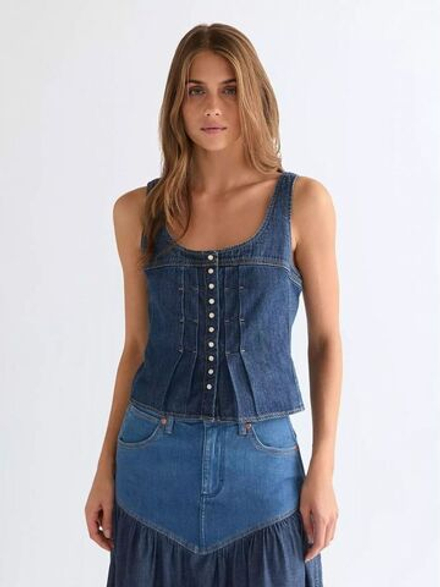 Блузка женская WRANGLER PLEATED CORSET TOP LONE RIDER