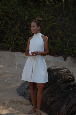 Платье Полли мини молочное