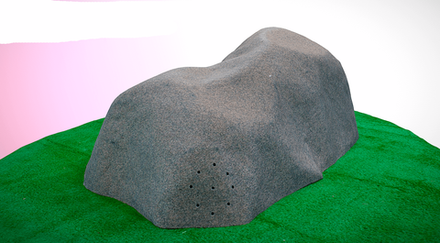 Крышка люка Камень на ТОПАС 130/90/50 - Серый