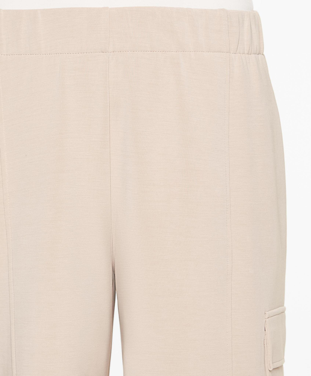 OYSHO Брюки свободного кроя из ткани с модалом с начесом, экрю