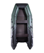 Броня-320 С зеленый-черный (Лодка ПВХ под мотор с усилением)
