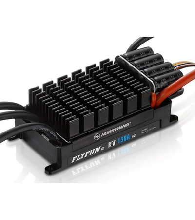 Бесколлекторный регулятор Hobbywing FLYFUN-130A-HV-OPTO-V5 (130A-160A, Aircraft)