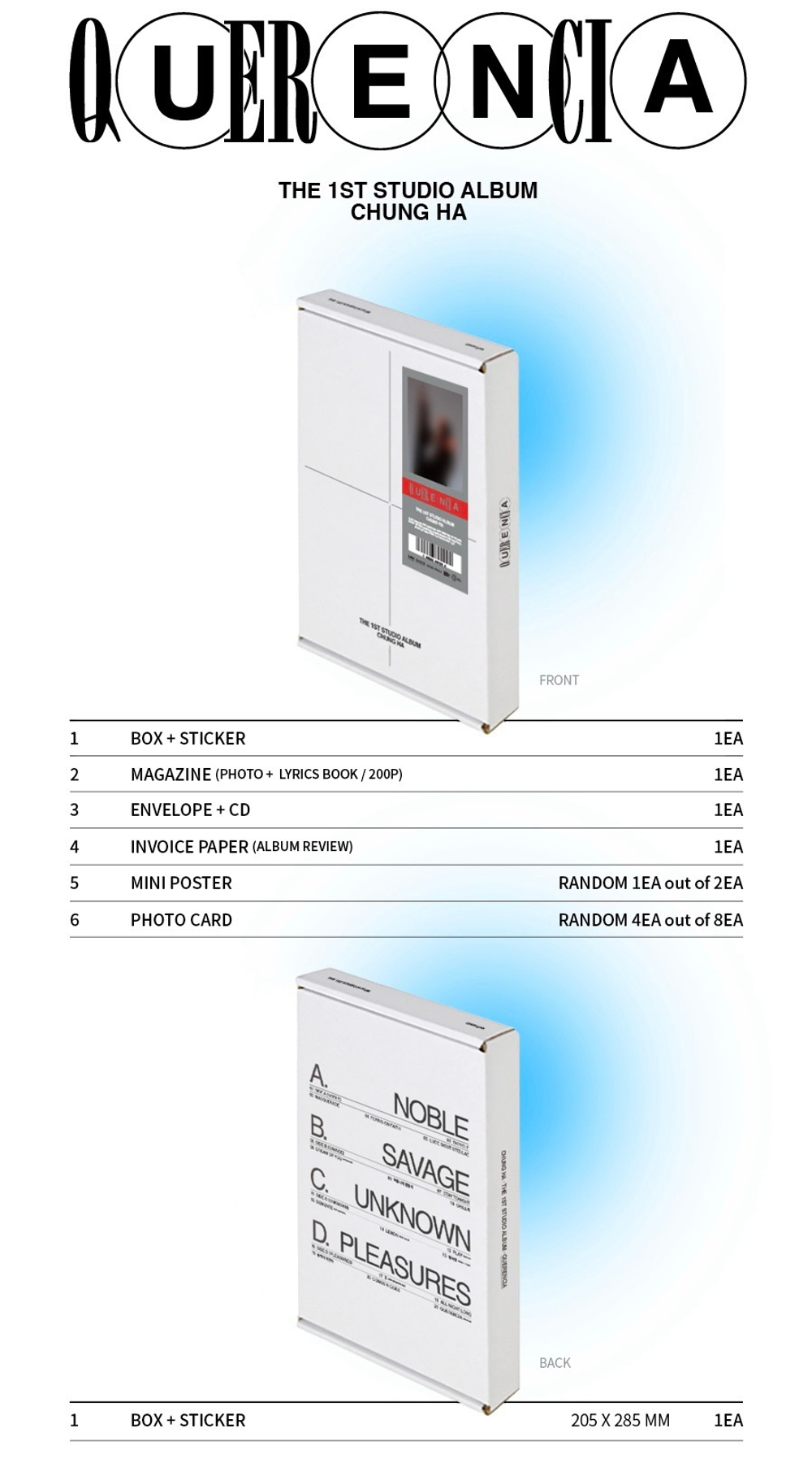 Альбом CHUNG HA - 1st Studio Album [QUERENCIA]