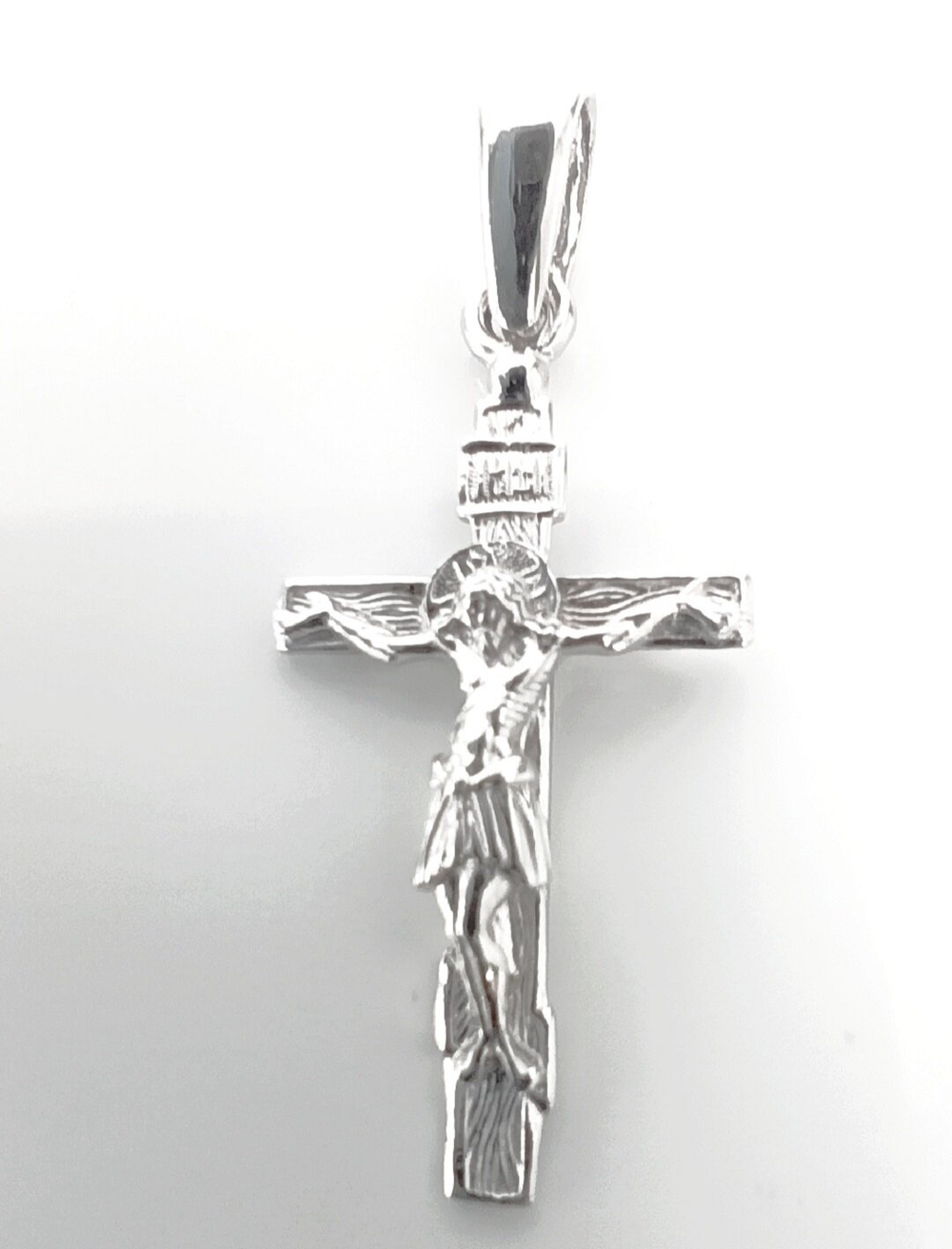 Крестик ювелирный Эстерелла, серебро 925 пробы, родированный/Ф