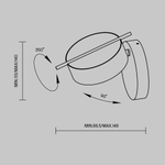 Настенный светильник (бра) Maytoni MOD180WL-L4B3K