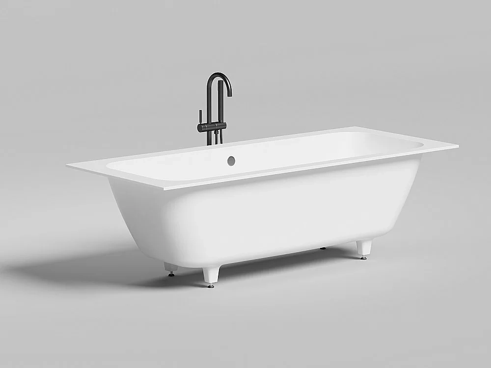Ванна Salini Orlanda AXIS S-Stone 190x80 103221M белая матовая