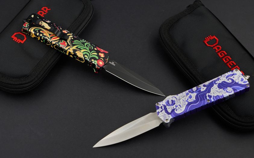 Новые версии ножа Кощей – Гжель и Хохлома