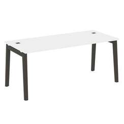 Onix Wood Direct Стол руководителя OW.SRR-5.8 Белый Бриллиант/Дуб Темный/Металл Антрацит 1780*800*75