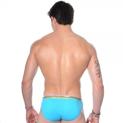 Мужские трусы брифы бирюзовые Andrew Christian Vibe Brief Aqua   AC3-M086