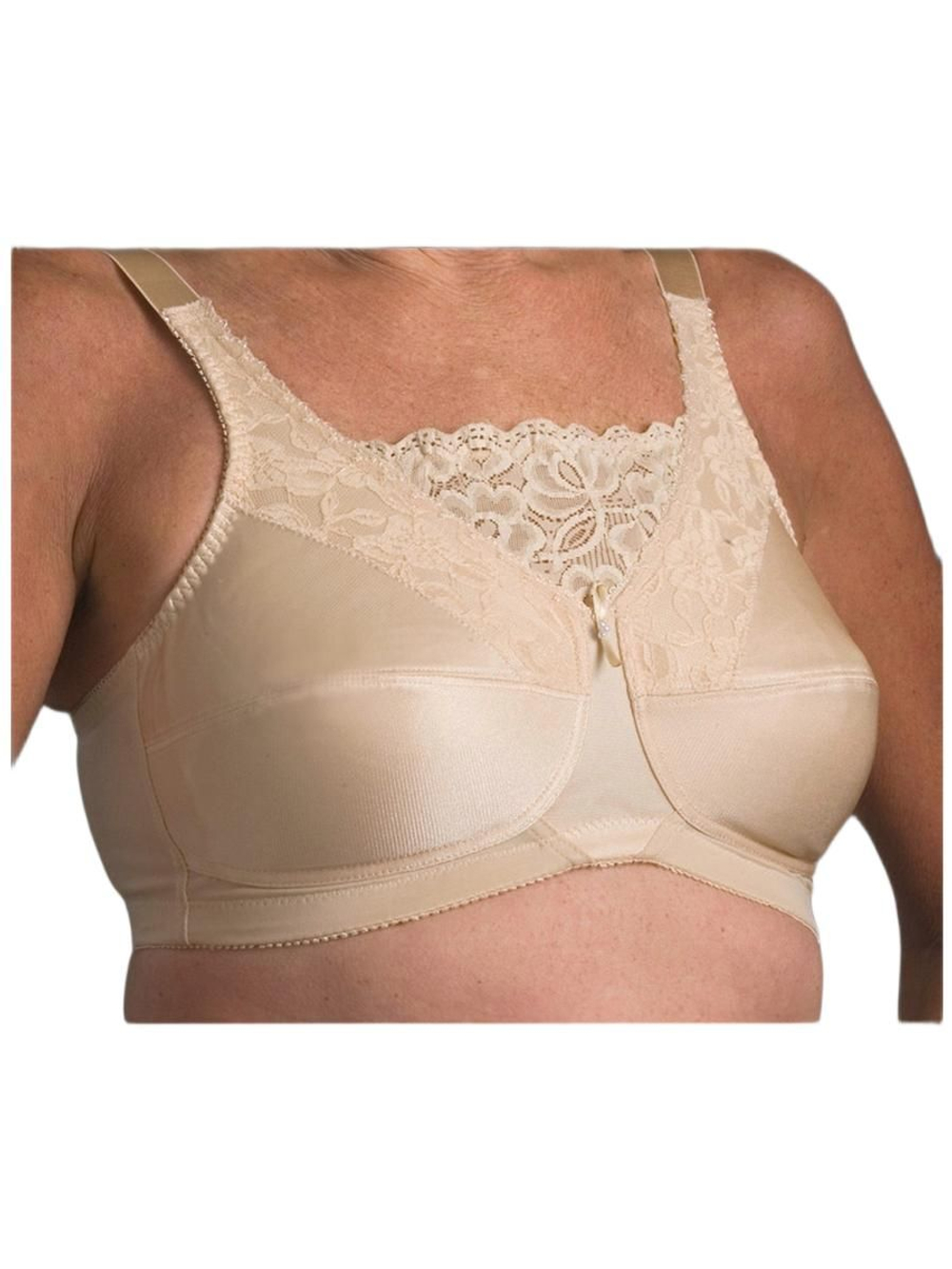 Бюстгальтер с закрытым декольте без косточек после мастэктомии Trulife