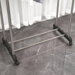 Вешалка напольная на колесах (75-150см)*42см*(92-155см), телескопическая, BZ-JY-012