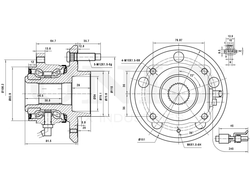 Ступица задняя (с ABS) UNIO HUB-20117