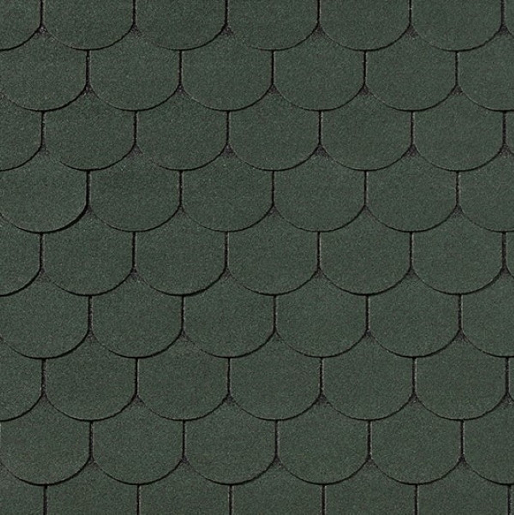 Черепица гибкая Roofshield Фемили Лайт Готик FL-G-32 зеленая