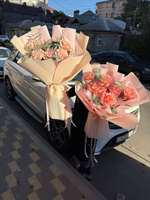 Букет розовых французких роз