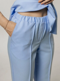 Брюки медицинские голубые стрейч