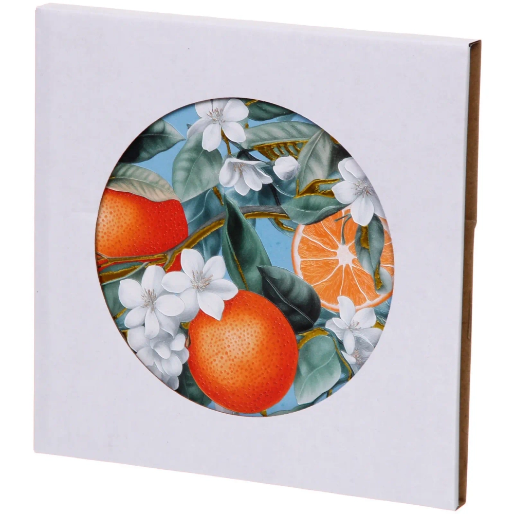 Подставка керамическая 16*16см «Апельсиновый букет»