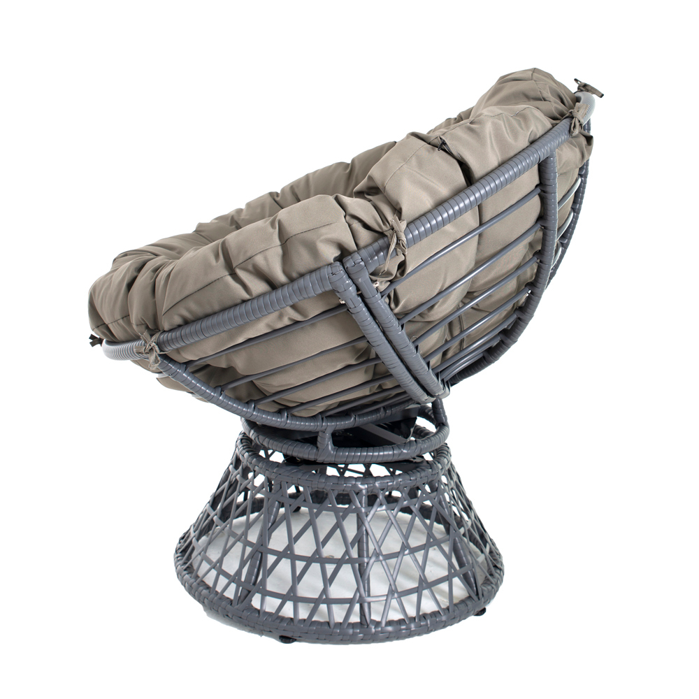 Садовое кресло E4025 (серо-коричневый) Лотос