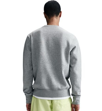 Мужская теннисная кофта Nike Club Fleece Crew - dark grey heather/white