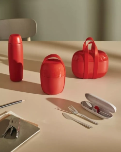Alessi - Ланч-бокс Food à porter, красный / артикул   SA02 R  / GTIN