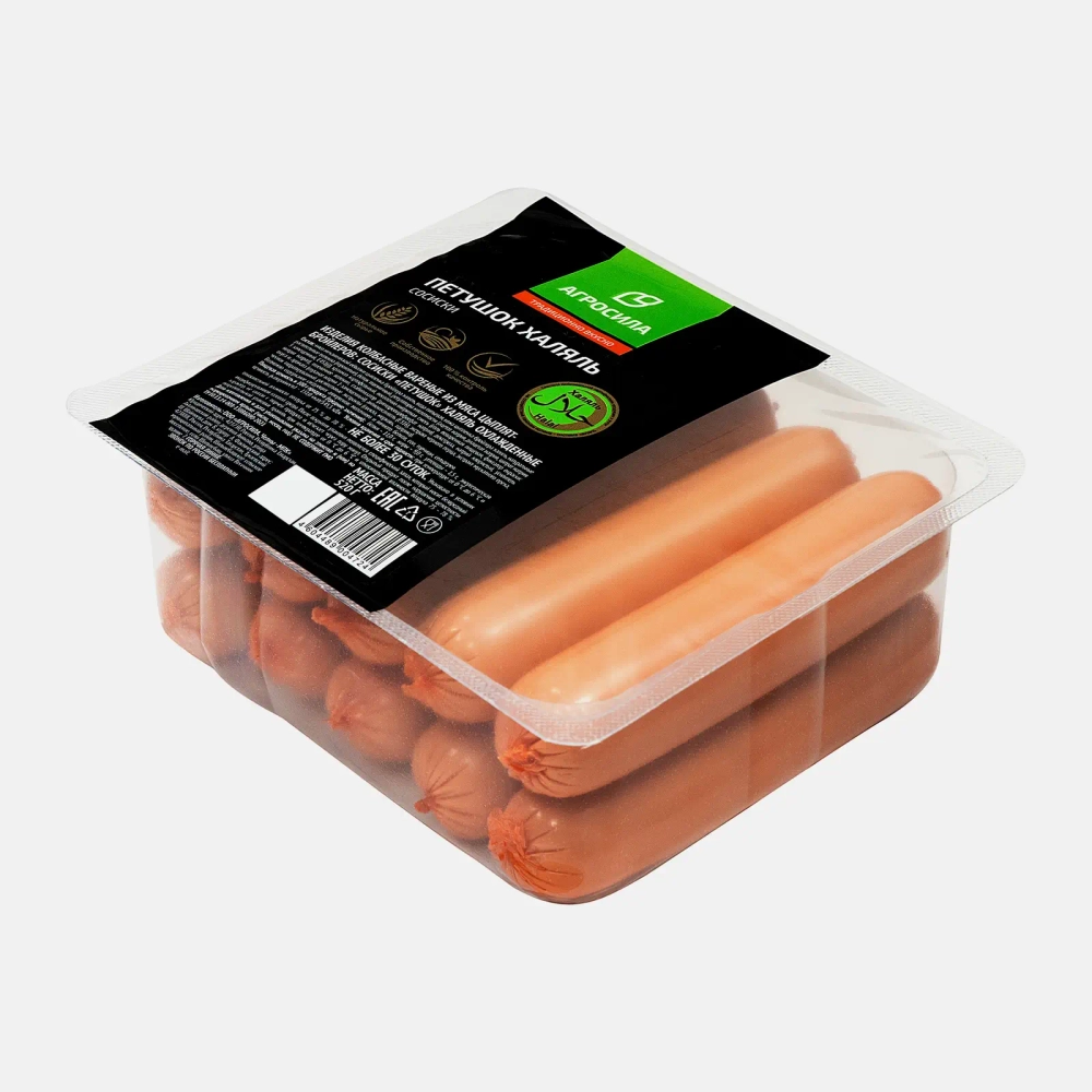 Сосиски Челны-Бройлер Петушок Халяль 520г