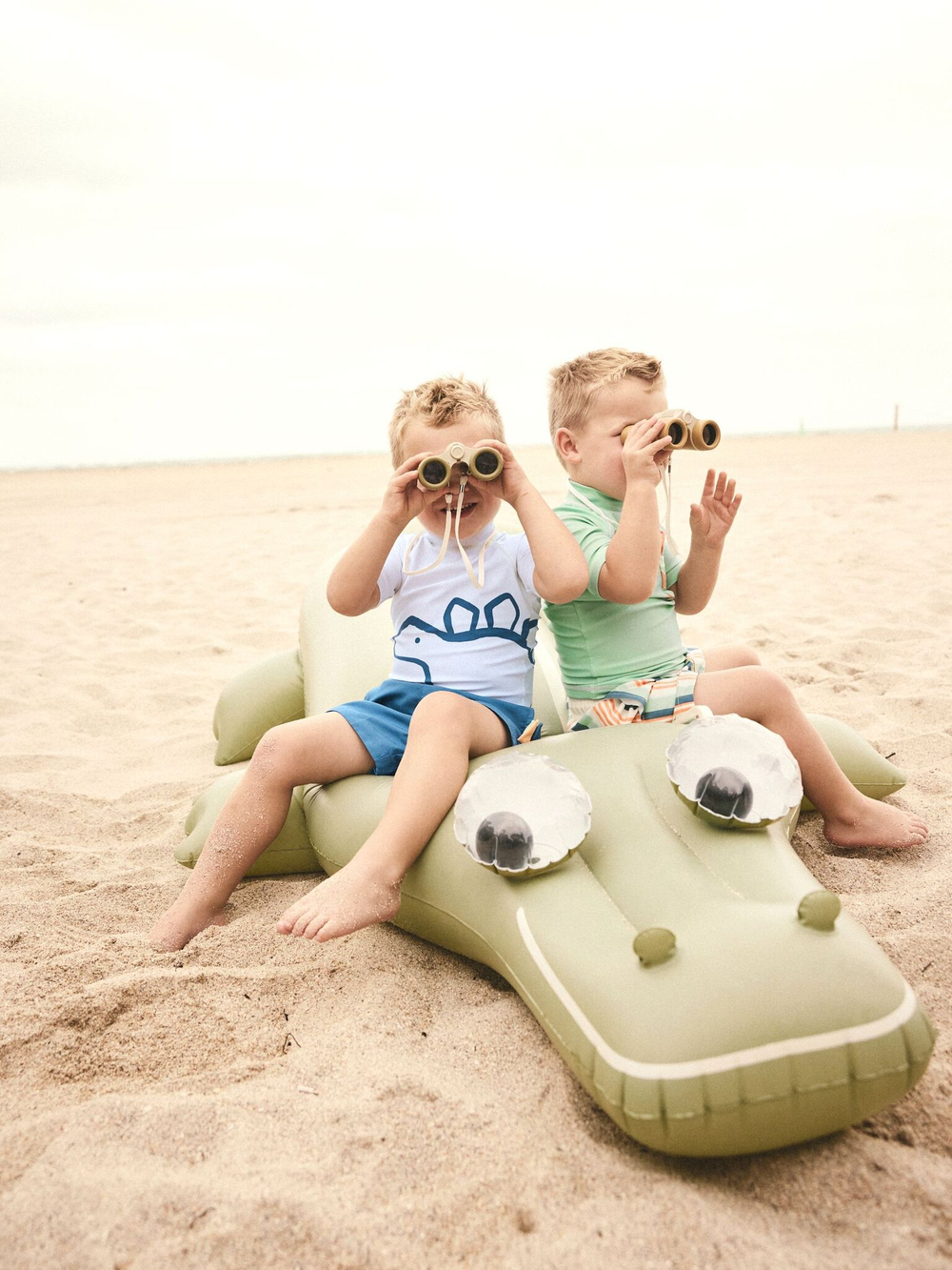 Костюм плавательный раздельный для мальчика Next E22-244, 2 шт., Салатовый, Голубой