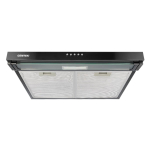 Вытяжка Centek 1800-60-3 BLACK ширина 60см, 220 м3/час, 120Вт, 3 скорости, диаметр 120мм