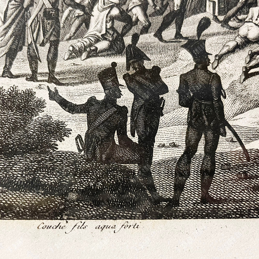 Бовине и Куше. Обстрел Мадрида 4 декабря 1808 г. Гравюра, офорт. 1-я пол. XIX в.