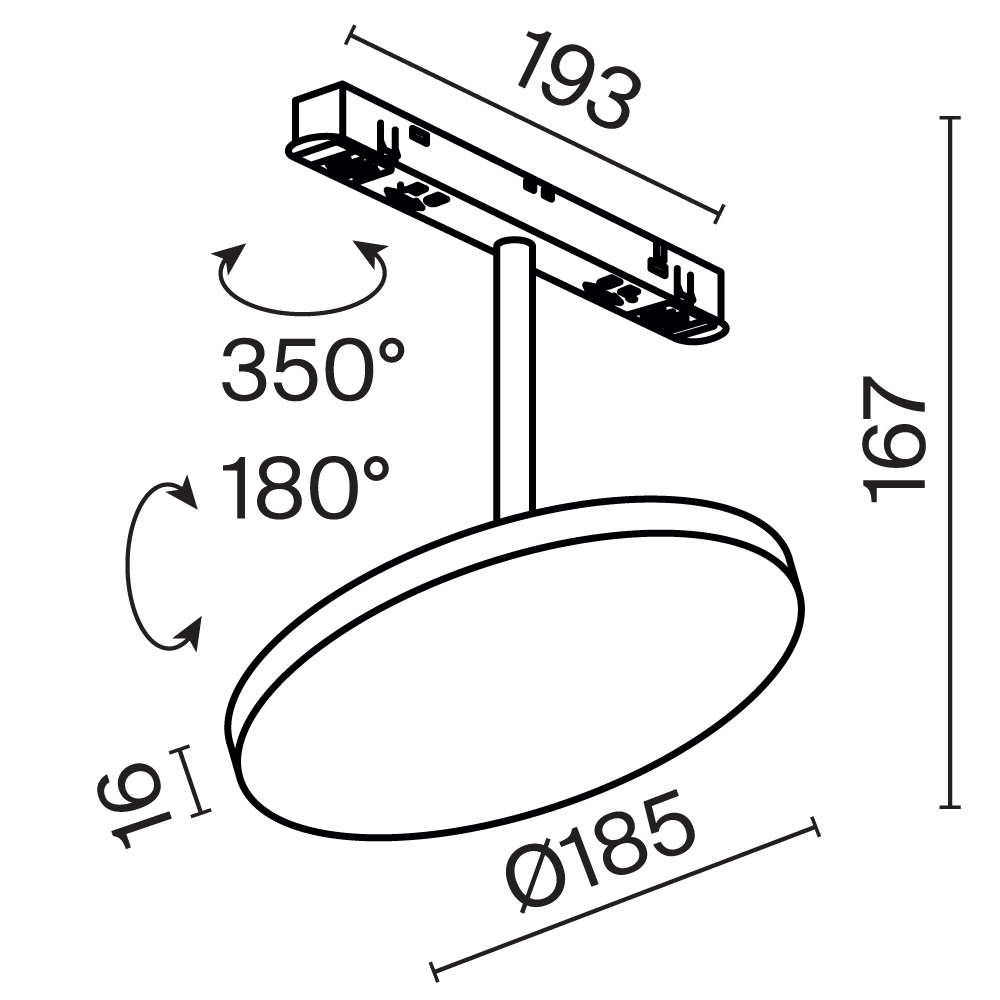Трековый светильник Technical TR131-2-15W3K-B