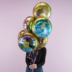 Шар (18''/46 см) Круг, Золушка, 1 шт.