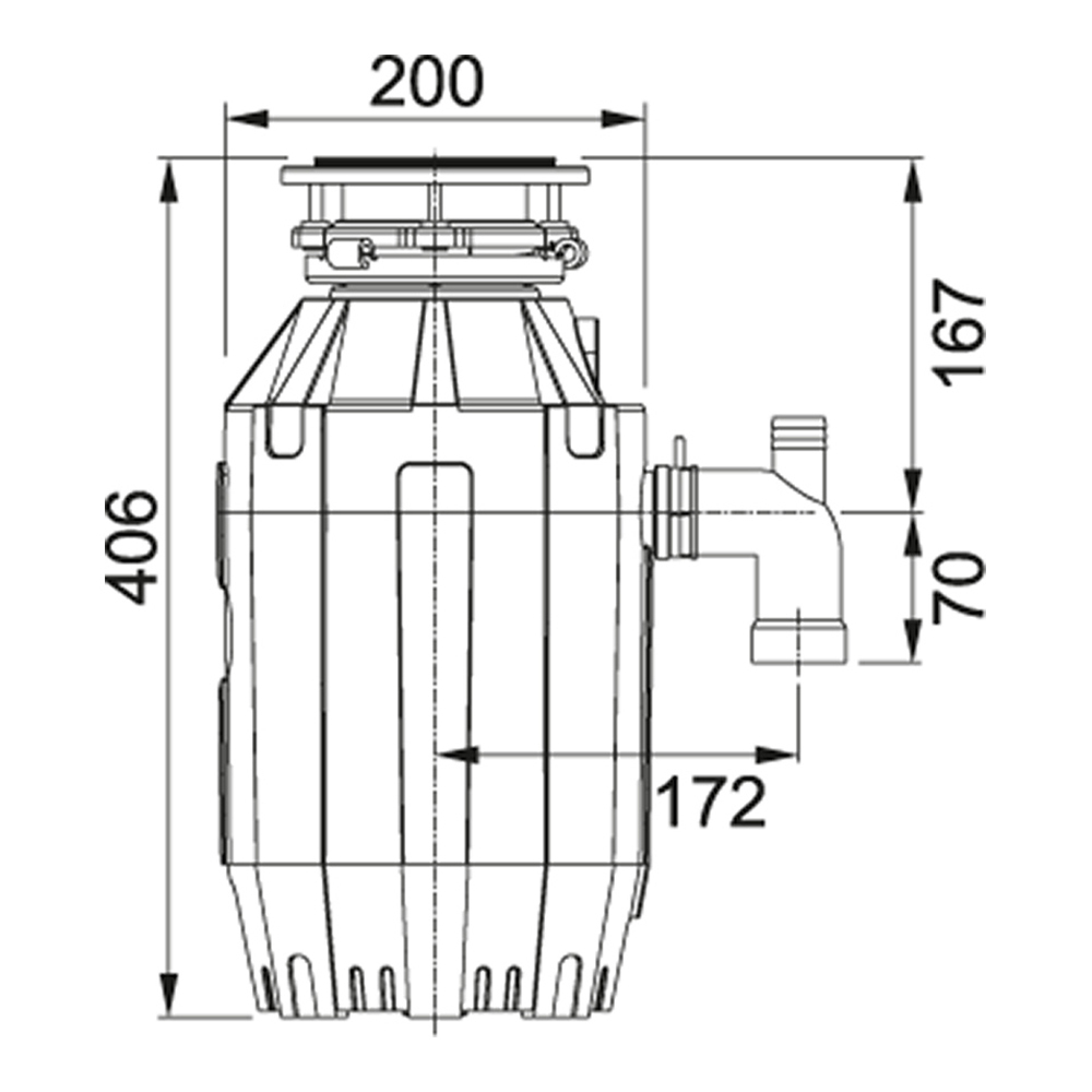 Измельчитель пищевых отходов Franke Turbo Elite TE-125 134.0535.242 схема
