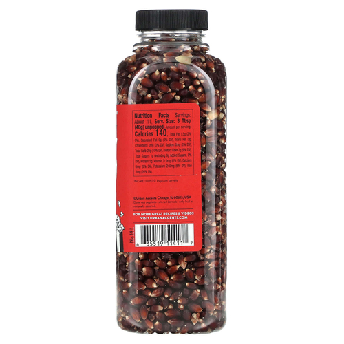 Urban Accents, Попкорн, хрустящий красный, рубиновый, 454 г (16 унций)