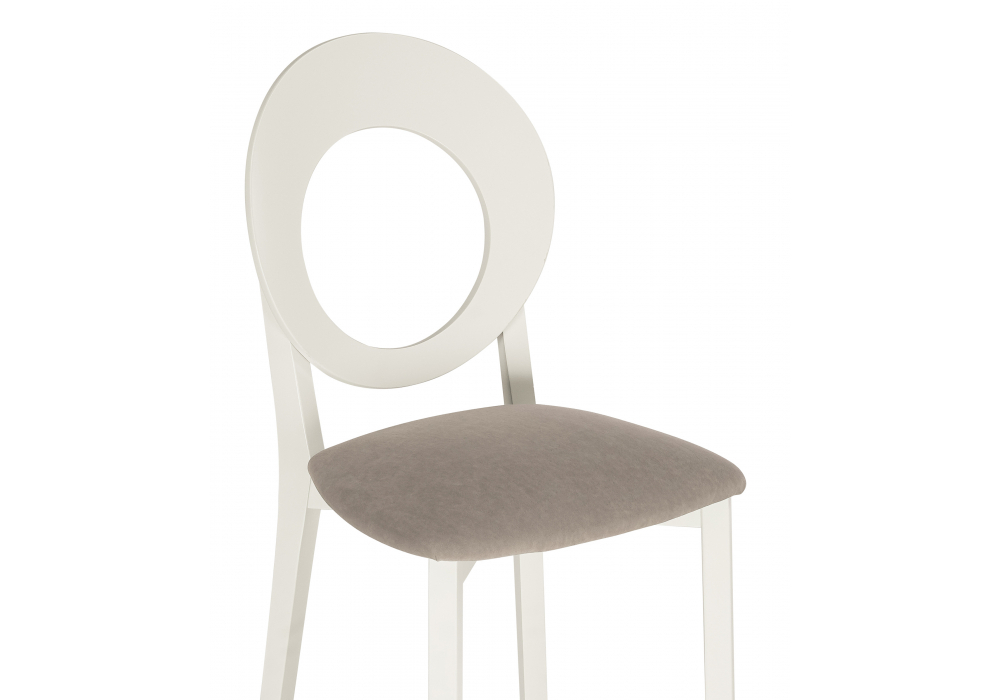 Стул деревянный Woodville Марти ткань MR 27, слоновая кость