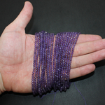 Аметист АА качество юв. огранка бусины 2мм 3мм 4мм 5мм