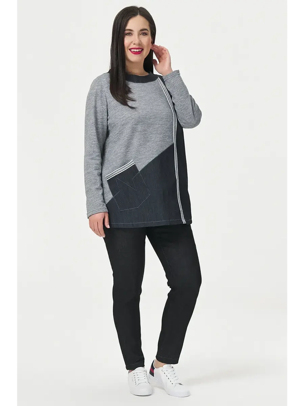 Брюки джинсовые прямые