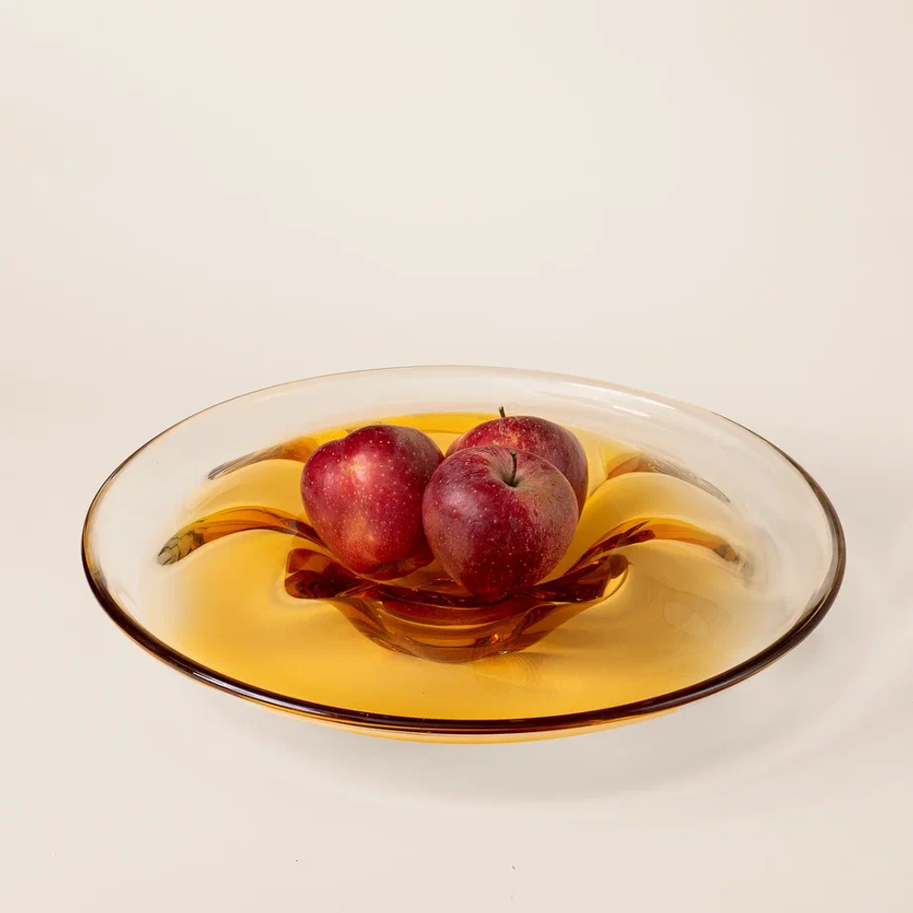 Блюдо декоративное Янтарь