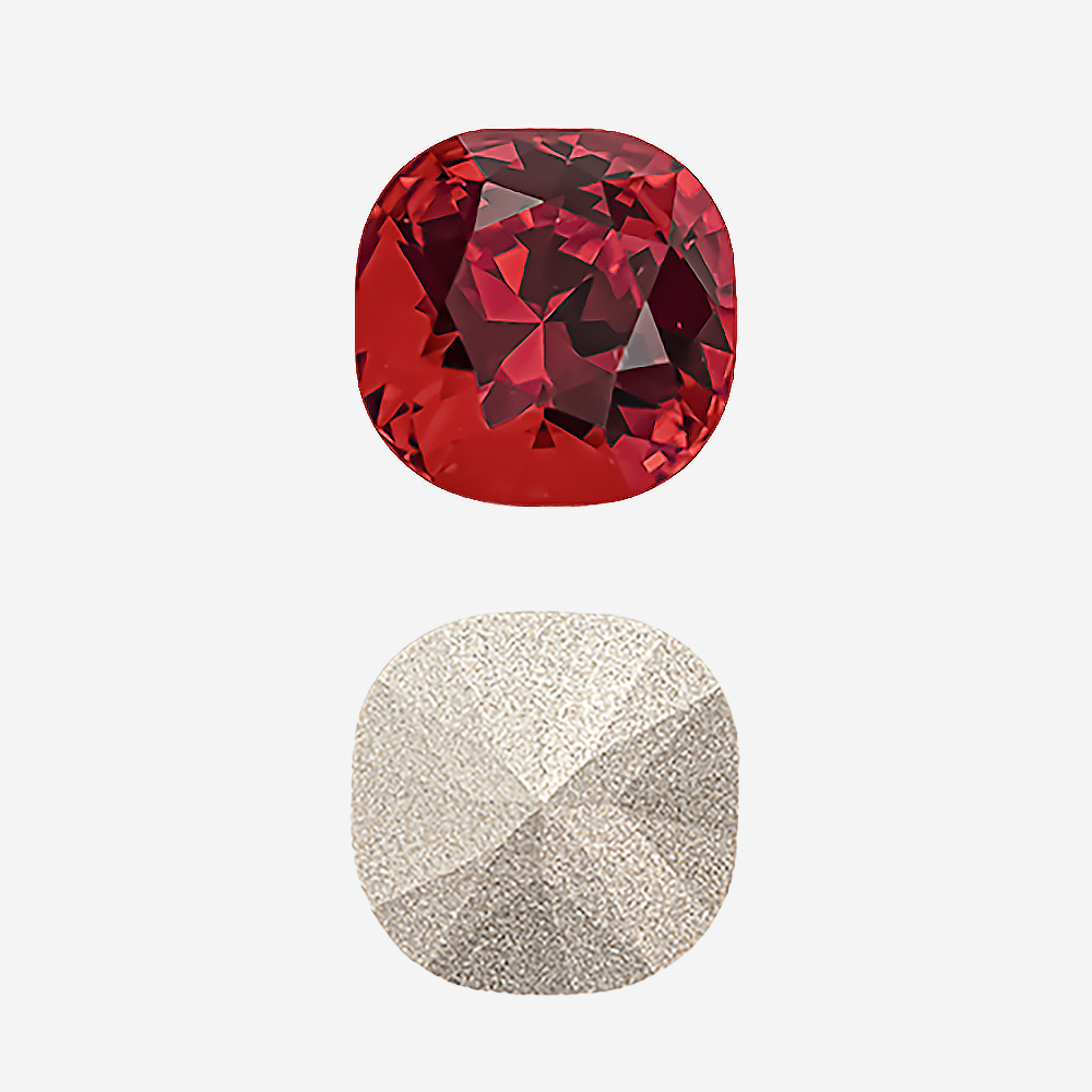 Кристалл Кушон (Сushion), оттенок "Светлый Сиам"/"Light Siam", 12мм