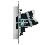 BRITE Розетка компьютерная двойная кат.5E RJ45 РК10-2-БрБ белый IEK