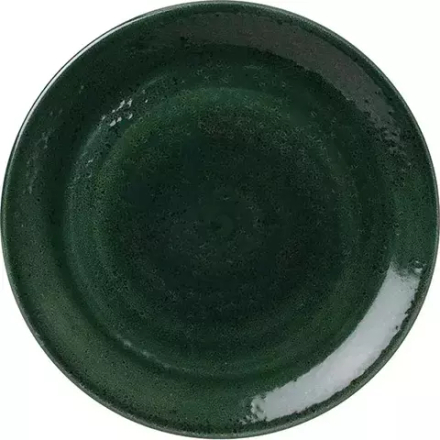 Тарелка «Везувиус Бернт Эмералд» мелкая фарфор D=30,H=2см зелен