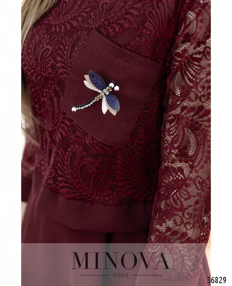 Платье 8619-бордо Minova