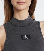 Платье WASHED RIB LABEL CALVIN KLEIN JEANS - графитовый(J20J223052)