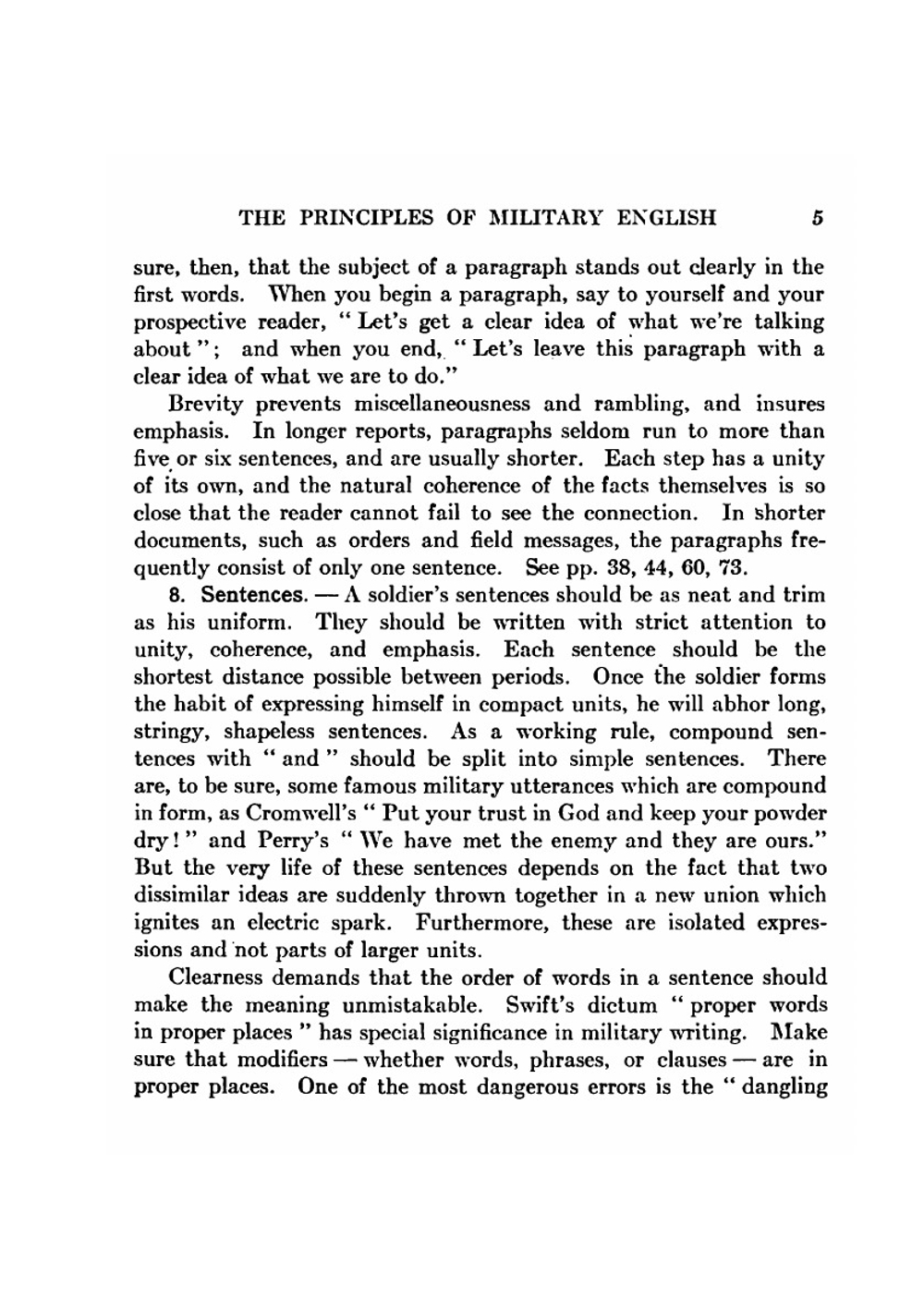 Military English. Official correspondence, orders, messages, and reports for use in courses allied to instruction in military science and tactics | Percy Waldron Long