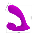 Лиловый вибратор Nadal для двойной стимуляции