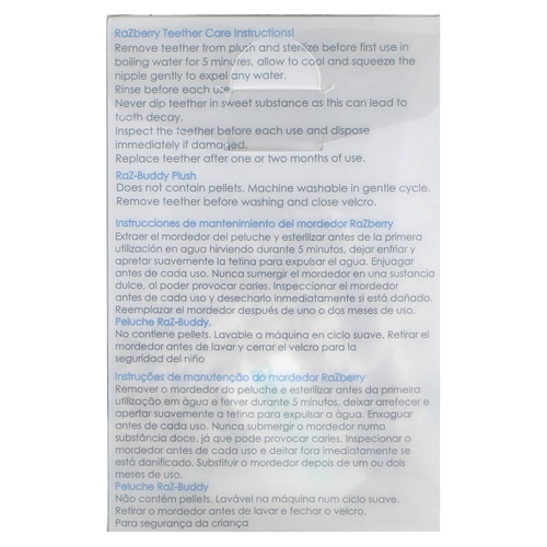 RaZbaby, RaZ-Buddy, набор для прорезывания зубов, от 0 месяцев, ленивец, 1 шт.