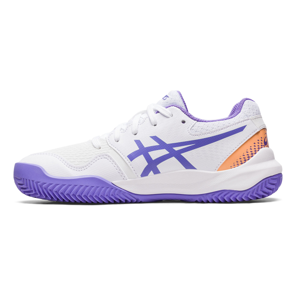 Детские теннисные кроссовки ASICS Gel-Resolution 9 GS Clay Court Shoe Kids - White, Violet