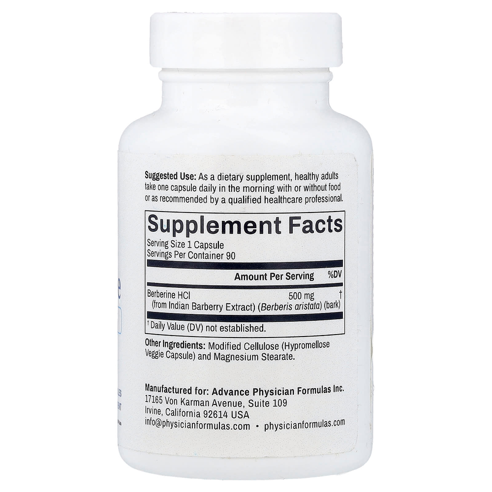 Advance Physician Formulas, берберин, 500 мг, 90 растительных капсул