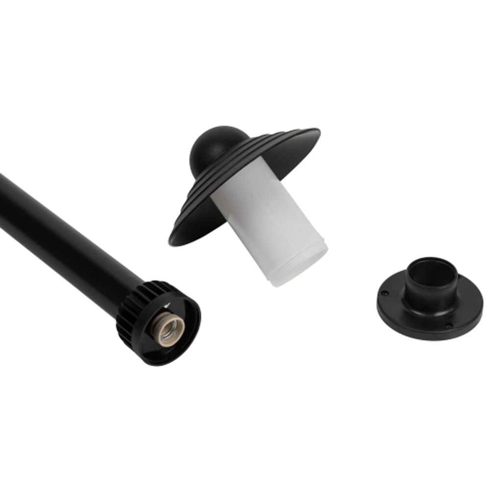 Садово-парковый светильник ЭРА НТУ 01-60-009 Поллар напольный черный IP54 Е27 max60Вт h860мм | Садово-парковые светильники