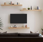 Настенная полка Фора 1.60, 60*25*3,7 см, дуб беленый